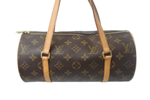 LOUIS VUITTON ルイ ヴィトン パピヨン ハンドバッグ M51366 筒型 モノグラムキャンバス ブラウン 美品 中古 4c069033
