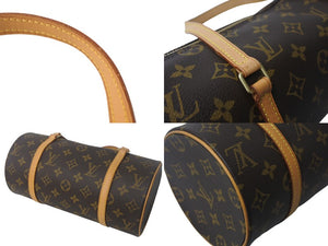 LOUIS VUITTON ルイ ヴィトン パピヨン ハンドバッグ M51366 筒型 モノグラムキャンバス ブラウン 美品 中古 4c069033