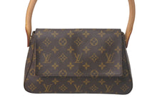 Load image into Gallery viewer, LOUIS VUITTON ルイ ヴィトン モノグラム ミニルーピング ショルダーバッグ M51147 PVC レザー ブラウン 美品 中古 4c069034