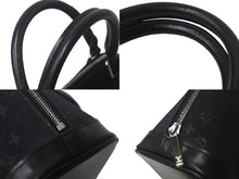 Load image into Gallery viewer, 極美品 LouisVuitton ルイヴィトン リトルアルマ ミニハンドバッグ M92146 フランス製 モノグラムサテン ブラック シルバー 中古 4c069035