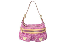 Load image into Gallery viewer, 極美品 LOUIS VUITTON ルイヴィトン バギーPM モノグラムデニム ショルダーバッグ M95212 デニム レザー ピンク 中古 4c069036