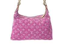 Load image into Gallery viewer, 極美品 LOUIS VUITTON ルイヴィトン バギーPM モノグラムデニム ショルダーバッグ M95212 デニム レザー ピンク 中古 4c069036