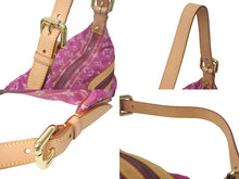 Load image into Gallery viewer, 極美品 LOUIS VUITTON ルイヴィトン バギーPM モノグラムデニム ショルダーバッグ M95212 デニム レザー ピンク 中古 4c069036