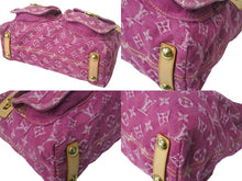 Load image into Gallery viewer, 極美品 LOUIS VUITTON ルイヴィトン バギーPM モノグラムデニム ショルダーバッグ M95212 デニム レザー ピンク 中古 4c069036