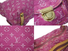 Load image into Gallery viewer, 極美品 LOUIS VUITTON ルイヴィトン バギーPM モノグラムデニム ショルダーバッグ M95212 デニム レザー ピンク 中古 4c069036