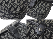 画像をギャラリービューアに読み込む, Christian Dior クリスチャンディオール ショルダーバッグ トロッター ジャガードキャンバス レザー ブック 美品 中古 4c069040