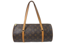 Load image into Gallery viewer, LOUIS VUITTON ルイヴィトン ハンドバック パピヨン30 GM 筒型 モノグラム M51385 ゴールド金具 ブラウン 美品 中古 4c069043
