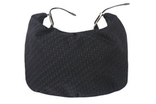 画像をギャラリービューアに読み込む, ChristianDior クリスチャンディオール ショルダーバッグ 15-B0-0057 トロッターライン キャンバス レザー ブラック 美品 中古 4c069044