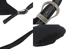 画像をギャラリービューアに読み込む, ChristianDior クリスチャンディオール ショルダーバッグ 15-B0-0057 トロッターライン キャンバス レザー ブラック 美品 中古 4c069044