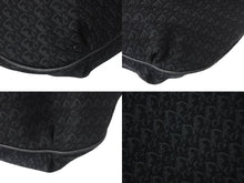 画像をギャラリービューアに読み込む, ChristianDior クリスチャンディオール ショルダーバッグ 15-B0-0057 トロッターライン キャンバス レザー ブラック 美品 中古 4c069044