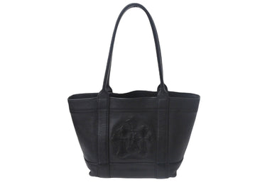 CHROME HEARTS クロムハーツ セメタリークロスパッチ ハンドバッグ ブラック レザー シルバー925 美品 中古 4c069064