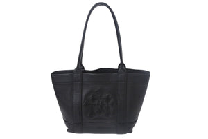 CHROME HEARTS クロムハーツ セメタリークロスパッチ ハンドバッグ ブラック レザー シルバー925 美品 中古 4c069064
