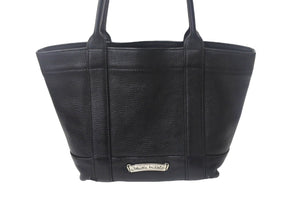 CHROME HEARTS クロムハーツ セメタリークロスパッチ ハンドバッグ ブラック レザー シルバー925 美品 中古 4c069064