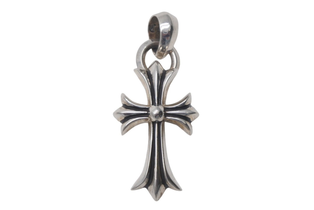 極美品 CHROME HEARTS クロムハーツ スモールCHクロス ベイル ペンダントトップ 重量23g シルバー 1991/Sterling刻印 中古 4c069068