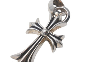 極美品 CHROME HEARTS クロムハーツ スモールCHクロス ベイル ペンダントトップ 重量23g シルバー 1991/Sterling刻印 中古 4c069068
