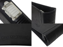 Load image into Gallery viewer, CHROME HEARTS クロムハーツ レザーアジェンダ バインダー CHプラス ホースシュー エンボス加工 ブラック シルバー925 良品 中古 4c069087