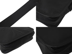 CHROME HEARTS クロムハーツ クロスパッチ レザーメールバッグ ショルダーバッグ レザーパッチ ブラック シルバ−925 美品 中古 4c069088