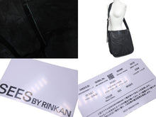 Load image into Gallery viewer, CHROME HEARTS クロムハーツ クロスパッチ レザーメールバッグ ショルダーバッグ レザーパッチ ブラック シルバ−925 美品 中古 4c069088