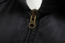 Load image into Gallery viewer, POLO RALPH LAUREN ポロ ラルフローレン スウィングトップ ジャケット サイズXL レザー ブラック 刺繍 ヴィンテージ 美品 中古 4c069089