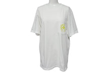 Load image into Gallery viewer, 極美品 CHROME HEARTS クロムハーツ ホースシュー プリント ロゴ 半袖Ｔシャツ ハリウッド限定 ホワイト イエロー コットン サイズM 中古 4c069094