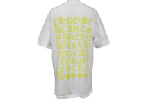 Load image into Gallery viewer, 極美品 CHROME HEARTS クロムハーツ ホースシュー プリント ロゴ 半袖Ｔシャツ ハリウッド限定 ホワイト イエロー コットン サイズM 中古 4c069094
