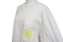 Load image into Gallery viewer, 極美品 CHROME HEARTS クロムハーツ ホースシュー プリント ロゴ 半袖Ｔシャツ ハリウッド限定 ホワイト イエロー コットン サイズM 中古 4c069094