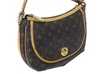 Load image into Gallery viewer, LOUIS VUITTON ルイヴィトン トゥラムPM ワンショルダーバッグ M40076 モノグラム PVC レザー ブラウン 廃盤 美品 中古 4c069098