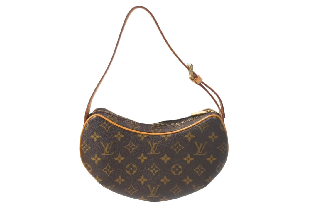 極美品 LOUIS VUITTON ルイ ヴィトン ハンドバッグ クロワッサンPM M51510 モノグラムキャンバス ブラウン 中古 4c069101