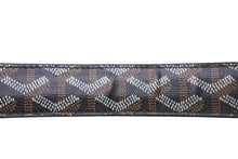 Load image into Gallery viewer, 極美品 GOYARD ゴヤール フレガット ベルト ヘリンボーン柄 FREGAT085CL01TY01P ブラック ブラウン シルバー金具 中古 4c069104