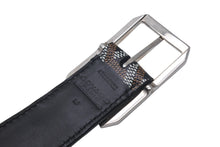 Load image into Gallery viewer, 極美品 GOYARD ゴヤール フレガット ベルト ヘリンボーン柄 FREGAT085CL01TY01P ブラック ブラウン シルバー金具 中古 4c069104