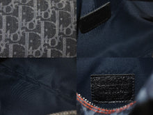 Load image into Gallery viewer, Christian Dior クリスチャンディオール トロッター フライトポーチ 小物入れ デニム グレー シルバー金具 美品 中古 4c069105