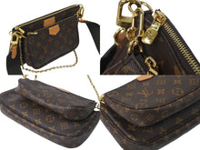Load image into Gallery viewer, 極美品 LOUIS VUITTON ルイヴィトン ミュルティポシェット アクセソワール カーキ ショルダーバッグ モノグラム M44813 中古 4c069109