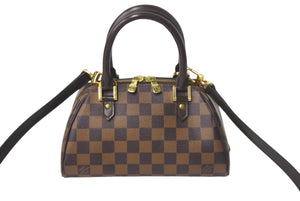 LOUIS VUITTON ルイヴィトン リベラミニ ハンドバッグ N41436 ダミエキャンバス レザー ブラウン 廃盤 ゴールド金具 美品 中古 4c069110