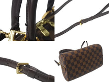 Load image into Gallery viewer, LOUIS VUITTON ルイヴィトン リベラミニ ハンドバッグ N41436 ダミエキャンバス レザー ブラウン 廃盤 ゴールド金具 美品 中古 4c069110