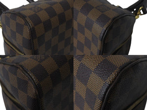 LOUIS VUITTON ルイヴィトン リベラミニ ハンドバッグ N41436 ダミエキャンバス レザー ブラウン 廃盤 ゴールド金具 美品 中古 4c069110