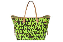 Load image into Gallery viewer, 極美品 LOUIS VUITTON ルイヴィトン モノグラム グラフィティ ネヴァーフルGM M93703 ブラウン グリーン 中古 4c069160