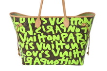 Load image into Gallery viewer, 極美品 LOUIS VUITTON ルイヴィトン モノグラム グラフィティ ネヴァーフルGM M93703 ブラウン グリーン 中古 4c069160
