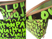 Load image into Gallery viewer, 極美品 LOUIS VUITTON ルイヴィトン モノグラム グラフィティ ネヴァーフルGM M93703 ブラウン グリーン 中古 4c069160