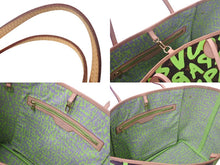 Load image into Gallery viewer, 極美品 LOUIS VUITTON ルイヴィトン モノグラム グラフィティ ネヴァーフルGM M93703 ブラウン グリーン 中古 4c069160