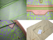 Load image into Gallery viewer, 極美品 LOUIS VUITTON ルイヴィトン モノグラム グラフィティ ネヴァーフルGM M93703 ブラウン グリーン 中古 4c069160