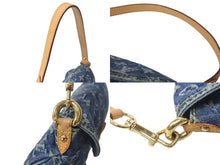 Load image into Gallery viewer, 極美品 LOUIS VUITTON ルイヴィトン ミニプリーティ ハンドバッグ M95050 モノグラムデニム レザー ブルー 中古 4c069164