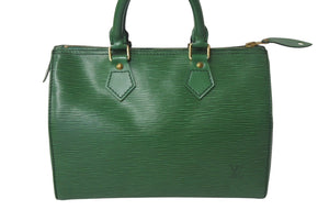LOUIS VUITTON ルイヴィトン スピーディ 25 ハンドバック ミニボストン エピ グリーン M43014 美品 中古 4c069169