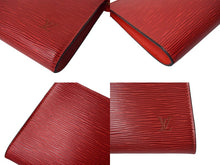 Load image into Gallery viewer, 極美品 LOUIS VUITTON ルイヴィトン ポシェットアクセソワール エピレザー M52947 レッド ゴールド金具 中古 4c069181