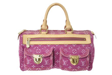 Load image into Gallery viewer, 極美品 LOUIS VUITTON ルイヴィトン ネオスピーディ ハンドバッグ M95214 モノグラムデニム ゴールド金具 ピンク 中古 4c069184