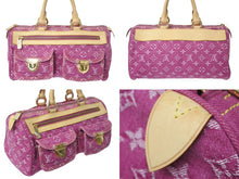 Load image into Gallery viewer, 極美品 LOUIS VUITTON ルイヴィトン ネオスピーディ ハンドバッグ M95214 モノグラムデニム ゴールド金具 ピンク 中古 4c069184