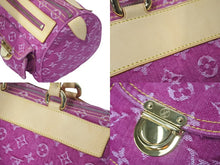 Load image into Gallery viewer, 極美品 LOUIS VUITTON ルイヴィトン ネオスピーディ ハンドバッグ M95214 モノグラムデニム ゴールド金具 ピンク 中古 4c069184
