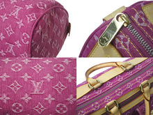 Load image into Gallery viewer, 極美品 LOUIS VUITTON ルイヴィトン ネオスピーディ ハンドバッグ M95214 モノグラムデニム ゴールド金具 ピンク 中古 4c069184
