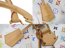 Load image into Gallery viewer, LOUIS VUITTON ルイヴィトン モノグラムマルチカラー スピーディ30 ハンドバッグ M92643 村上隆 ホワイト ゴールド金具 美品 中古 4c069188