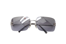 Load image into Gallery viewer, CHANEL シャネル ココマーク サングラス グラデーションレンズ リムレス 4017-D シルバー ブラック サイズ62□17 美品 中古 4c069198