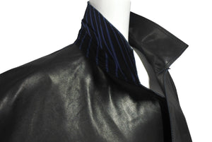 極美品 eYe JUNYA WATANABE MAN アイジュンヤワタナベマン Levi’s リーバイス Wネームレザージャケット WN-J914-100 サイズXL ブラック 中古 4c069201